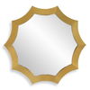 Flare Brushed Brass Round Mirror thumbnail 0