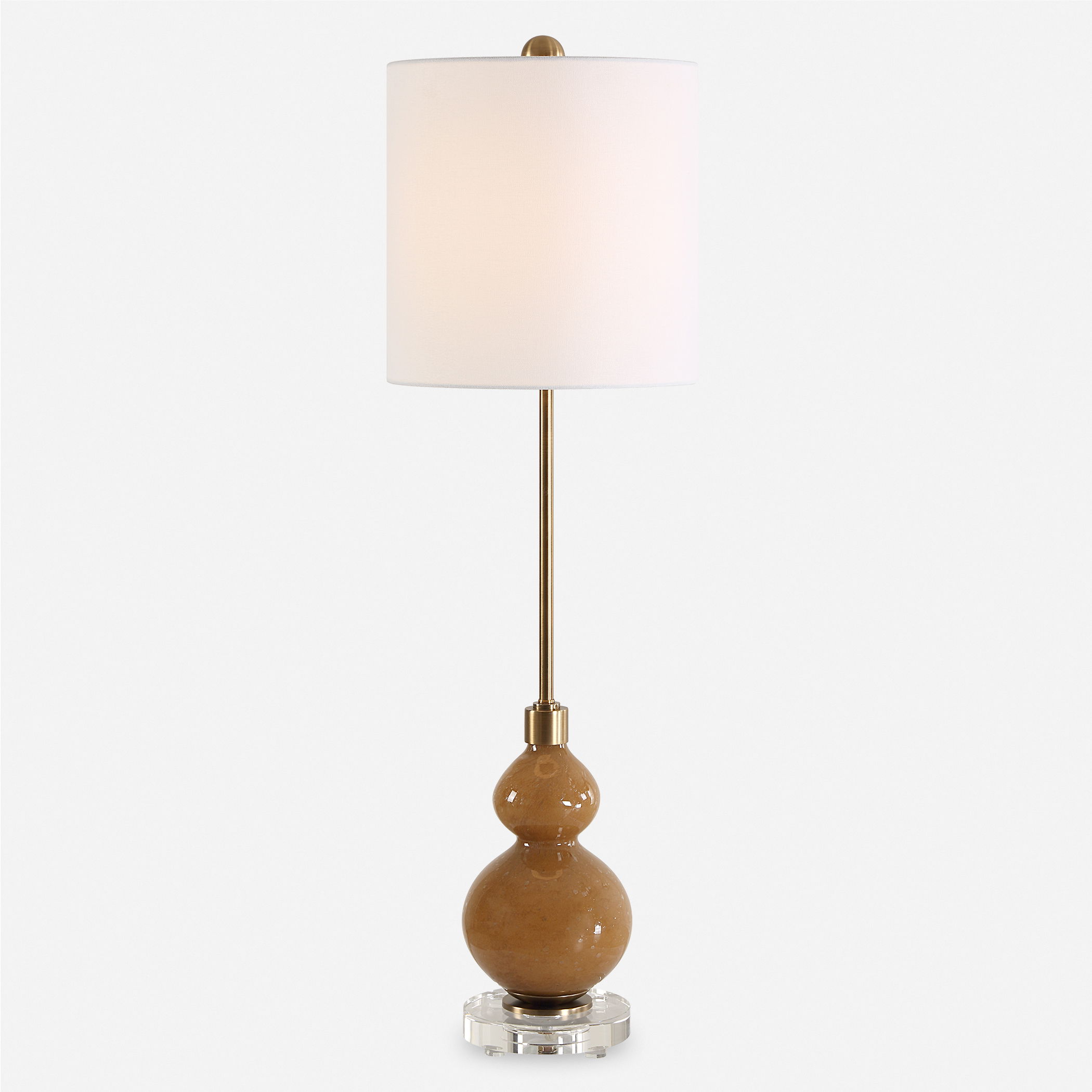 Sienna Caramel Glass Buffet Lamp large image 