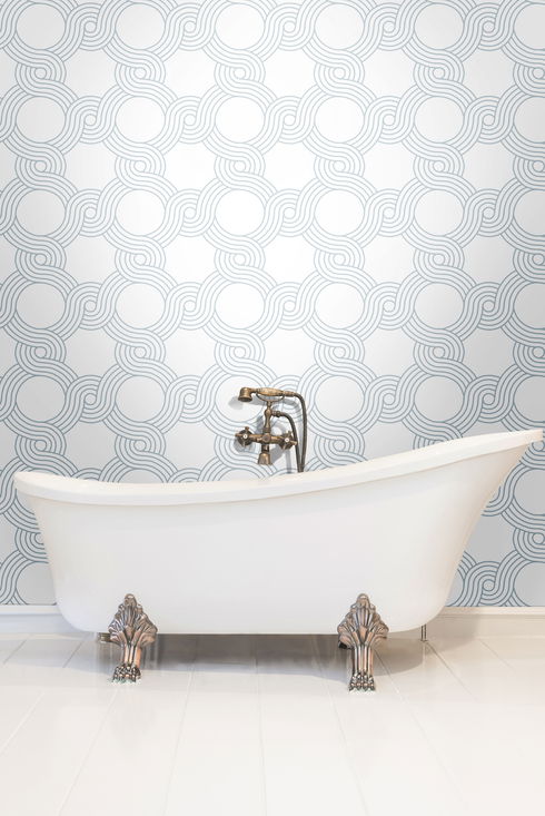 The Twist Grey Wallpaper