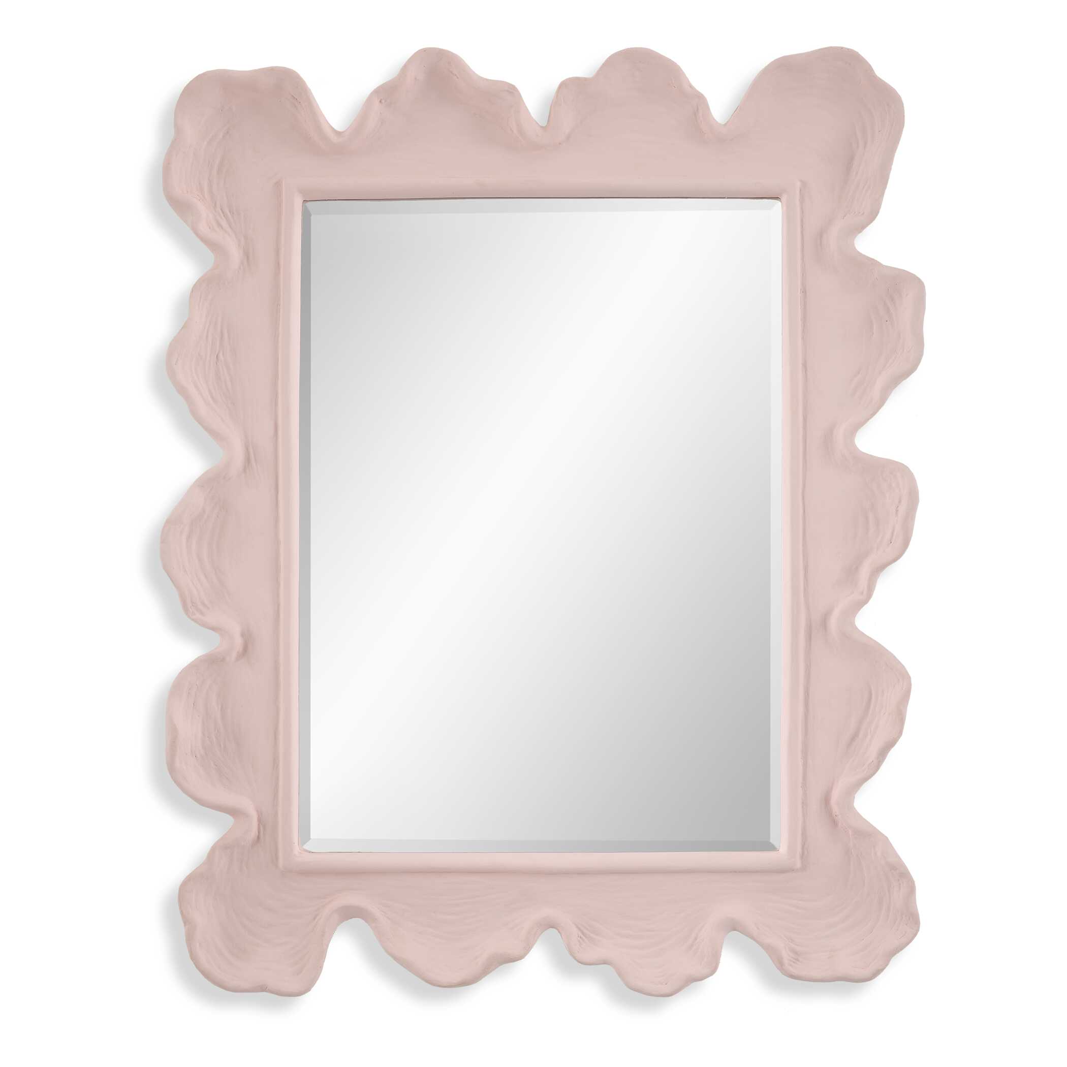 Sea Coral Pink Mirror, by Uttermost, 27.12" width x 34.25" height x 2.5" depth View 1
