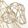Frankie II 13L x 6W Gold Wire Framed Dog Shaped Decor, Decorative Object by Mercana, 13.39" length x 5.91" width x 12.2" height thumbnail 6