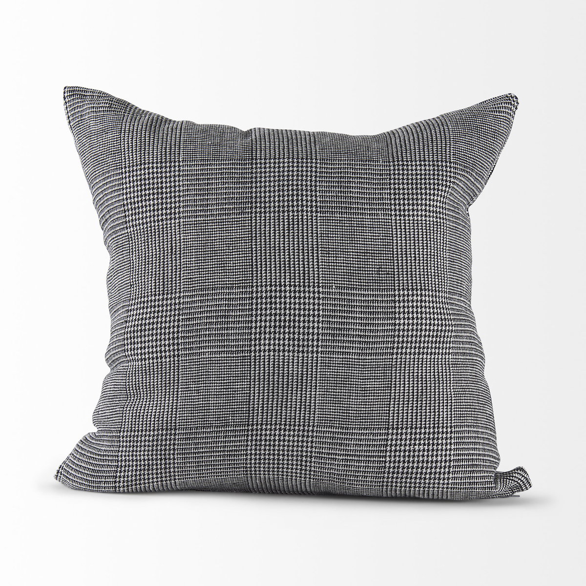 Ramone 20x20 Black and White Fabric Pillow Cover, Decorative Pillow by Mercana, 20" length x 20" width x 0.2" height View 2