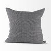 Ramone 20x20 Black and White Fabric Pillow Cover, Decorative Pillow by Mercana, 20" length x 20" width x 0.2" height thumbnail 2