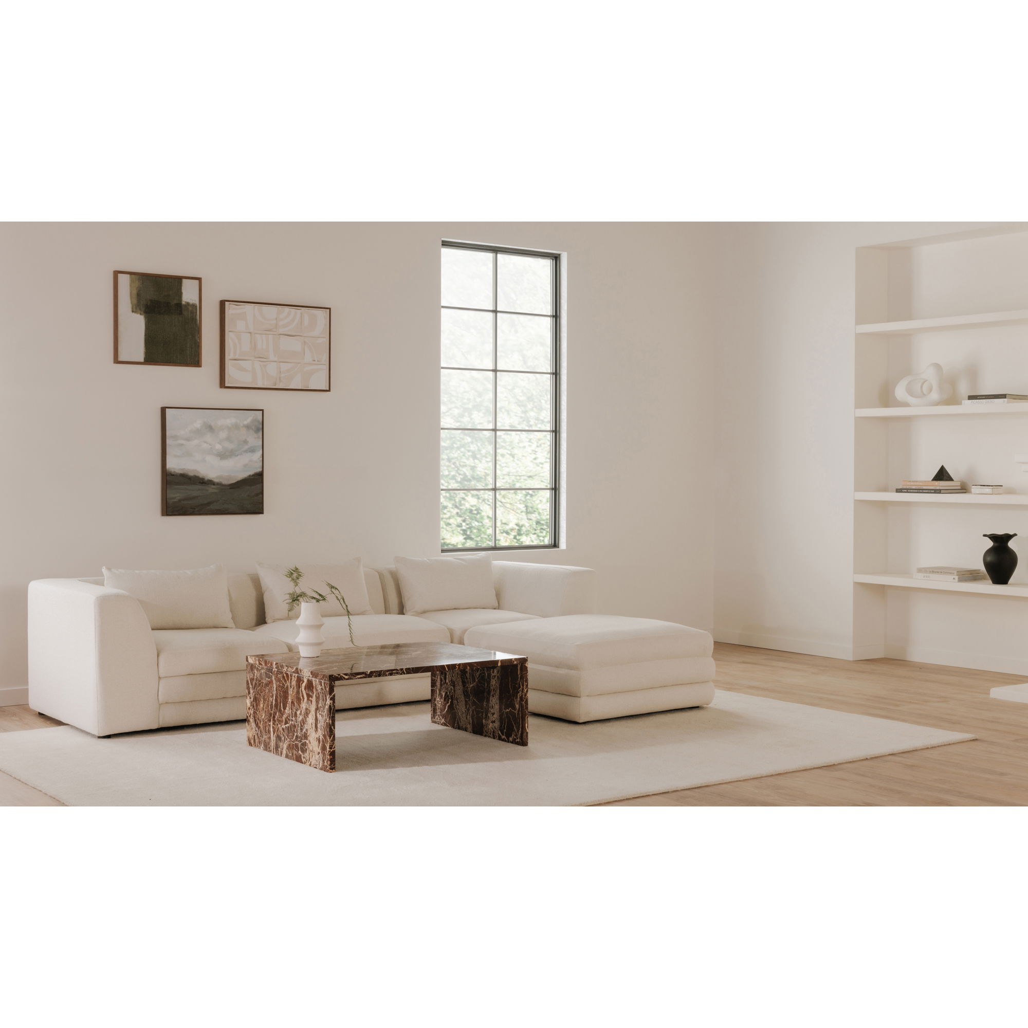 Lowtide Ottoman Warm White large image 