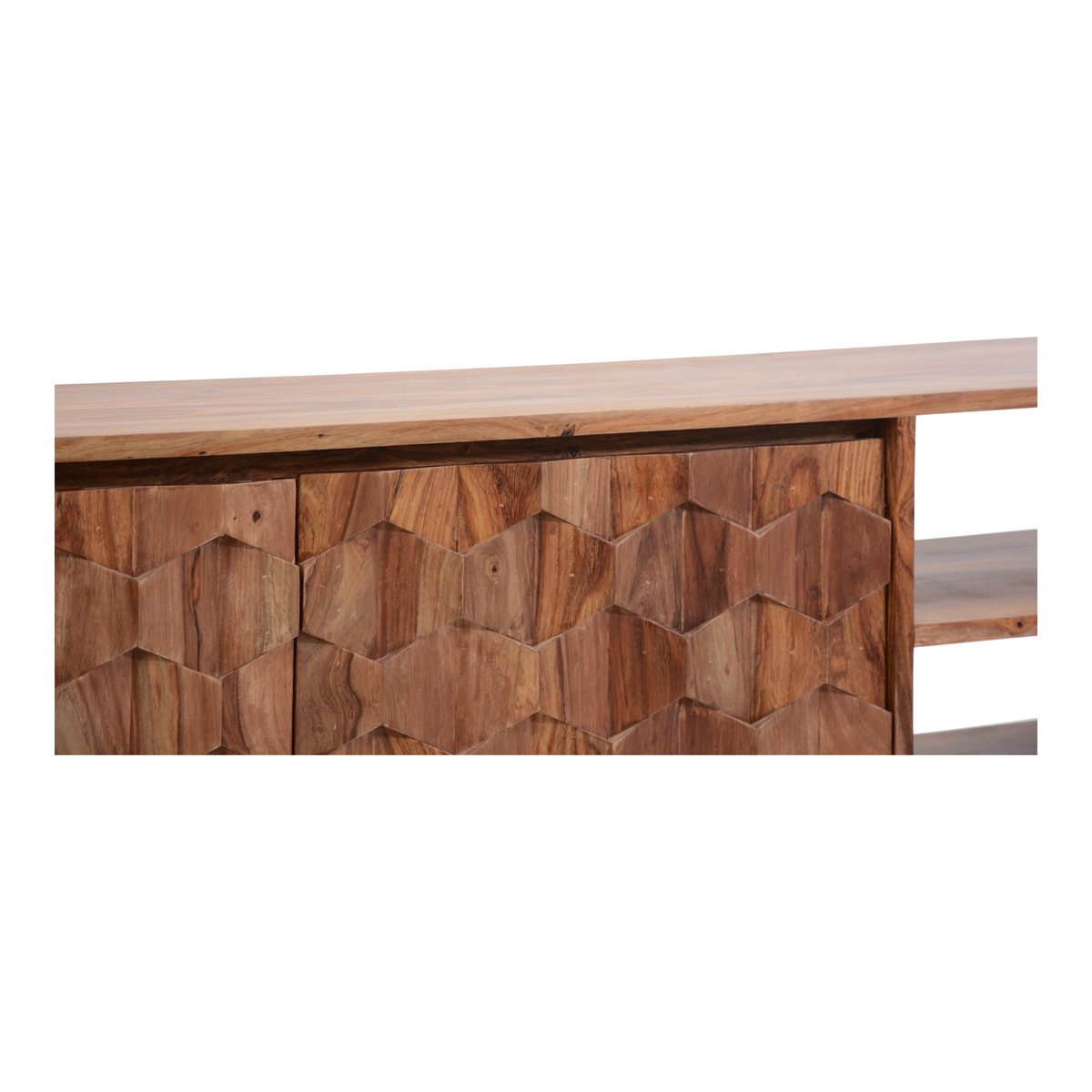 O2 Tv Cabinet Natural, Media Console by Moe's Home, 57" width x 24" height x 14" depth View 7