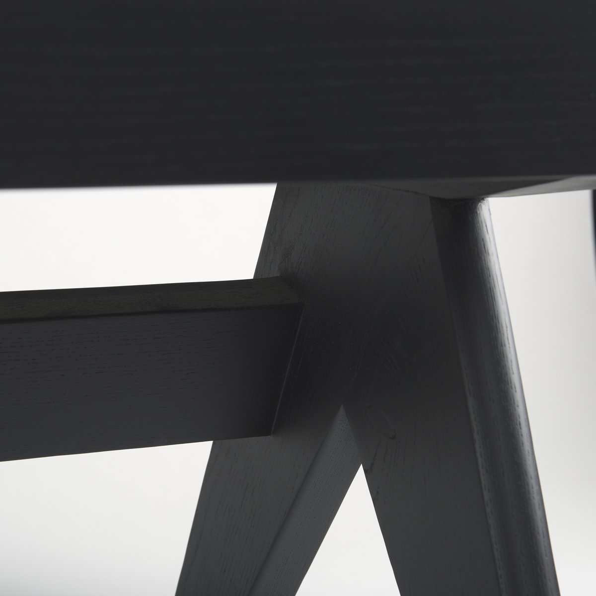 Arvin  Black Wooden Bench, Benche by Mercana, 59.06" length x 17.72" width x 18.11" height View 9