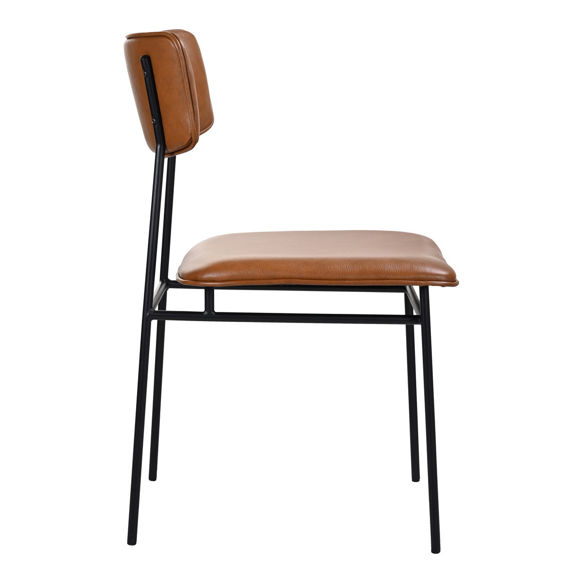 Sailor Dining Chair Brown - Set Of Two, by Moe's Home, 18.7" width x 33.85" height x 22.5" depth View 5