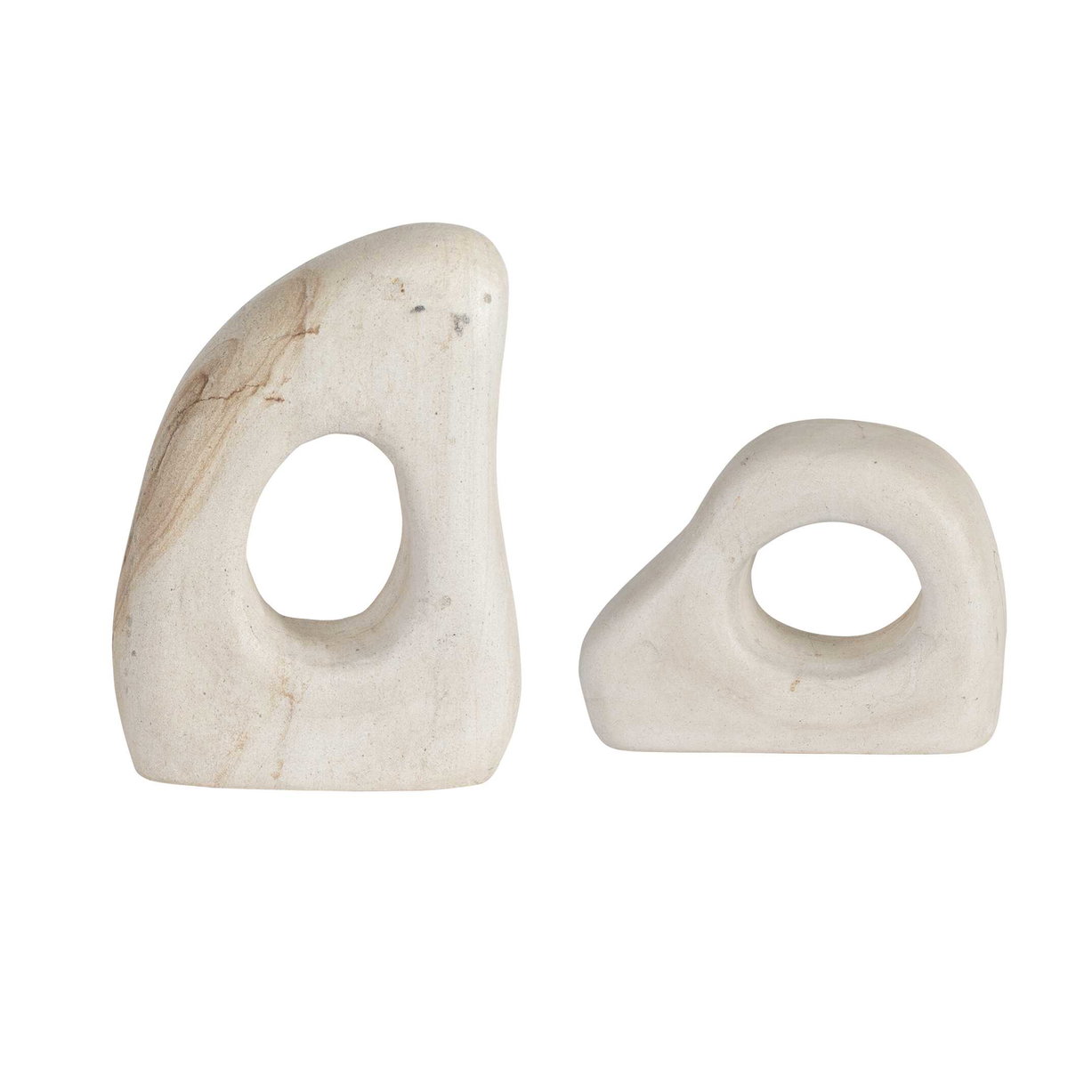 Stone Flow Outdoor Sculptures Set/2, Decorative by Uttermost, 8.5" width x 12" height x 3.5" depth View 7