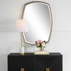 Varenna Aged Gold Vanity Mirror, by Uttermost, 2'3.12" width x 3'2.12" height x 1.87" depth thumbnail 2