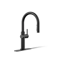 Online Designer Other K-22972-BL Kohler Crue Single Handle Pull Down Kitchen Faucet with Three-Function Pull Down Sprayer