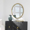 Taza Gold Round Mirror, by Uttermost, 32" width x 32" height x 1.13" depth thumbnail 4