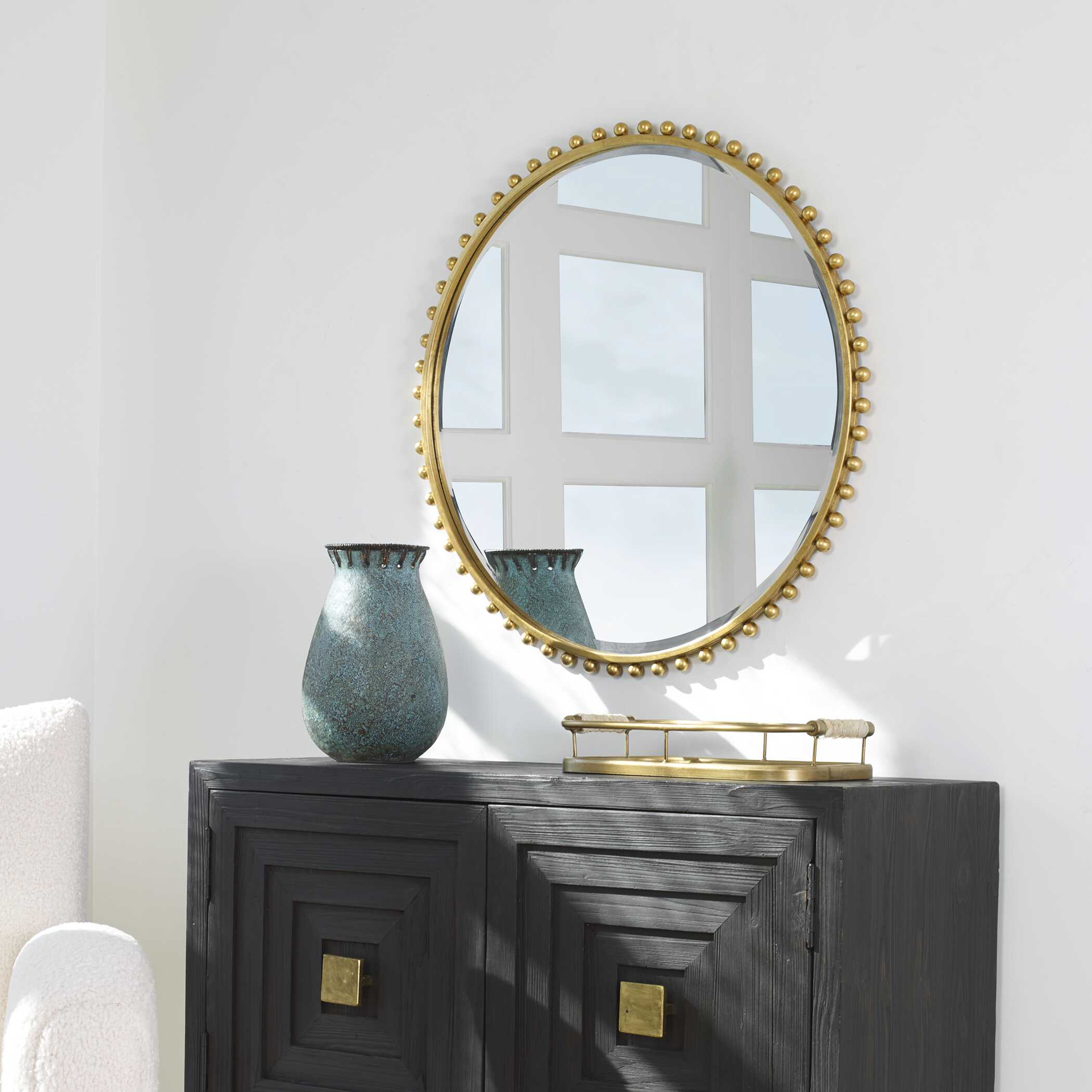 Taza Gold Round Mirror large image 