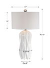 Malena Glossy White Table Lamp thumbnail 2