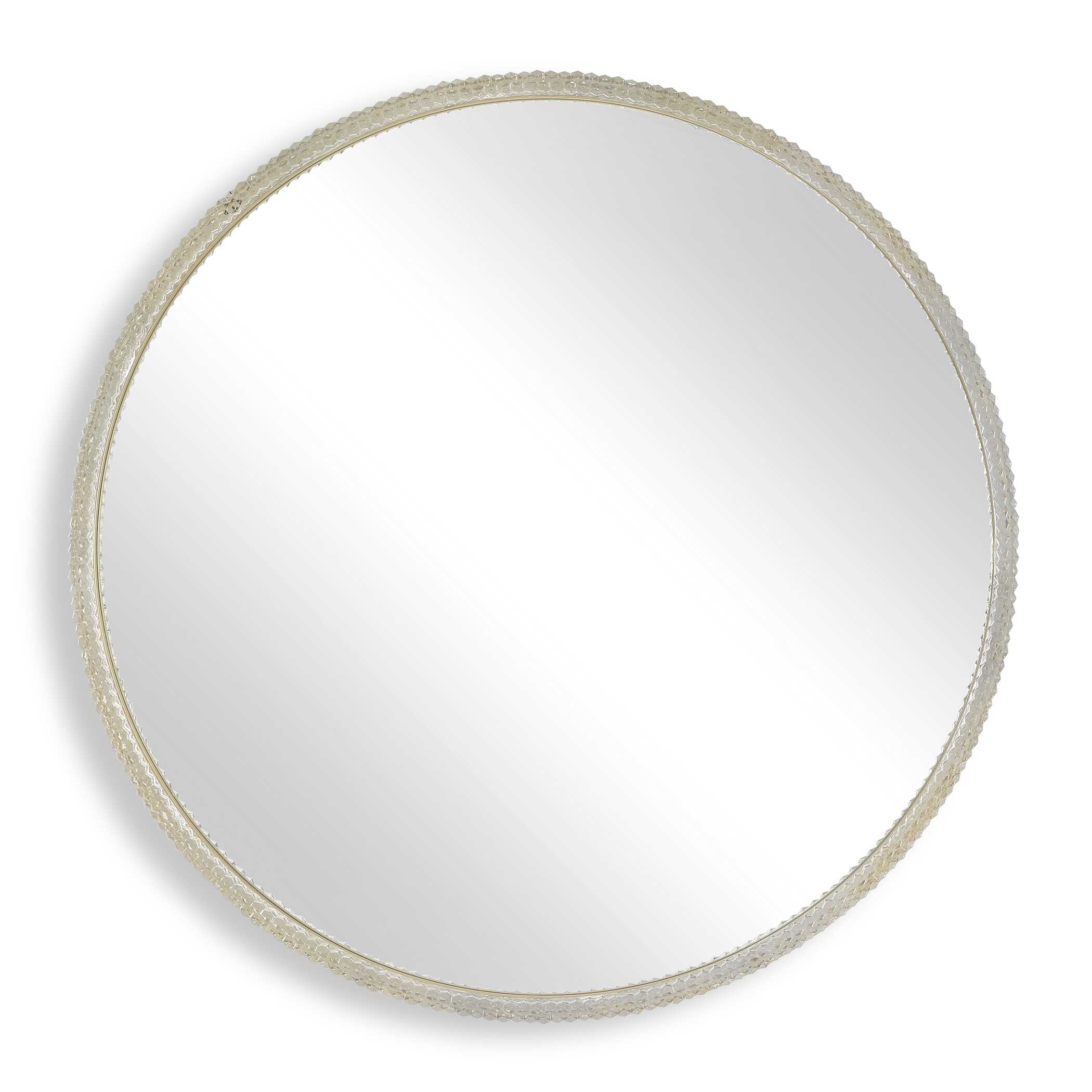 Break The Ice Round Mirror, by Uttermost, 31.5" width x 31.5" height x 2" depth View 1