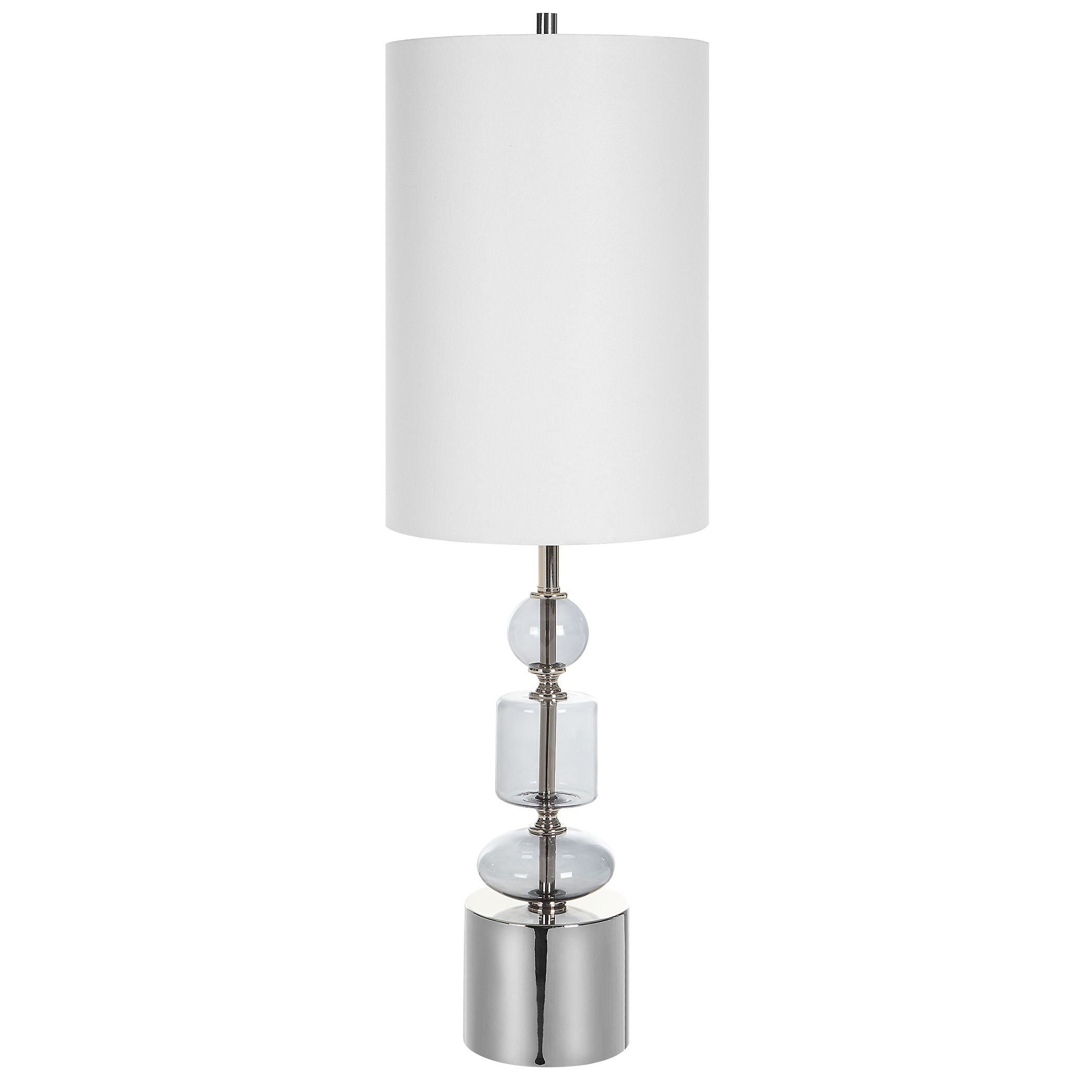 Stratus Gray Glass Buffet Lamp large image 