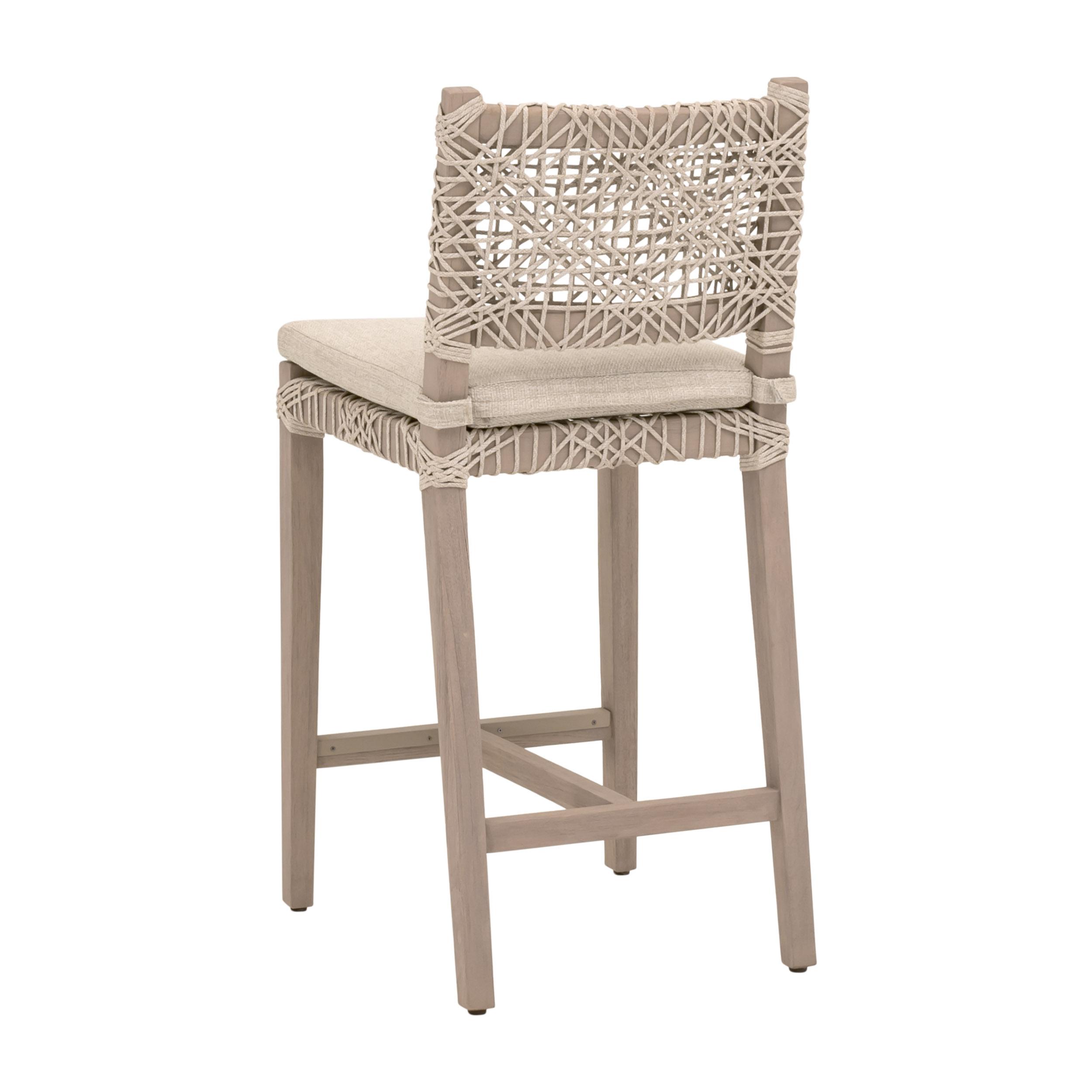 Costa Outdoor Counter Stool, Dining Chair by Essentials for Living, 18.5" width x 40" height x 21.25" depth View 4