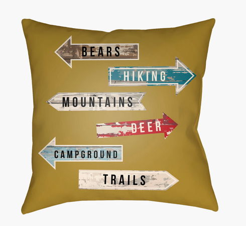 Lodge Cabin Floor Pillow