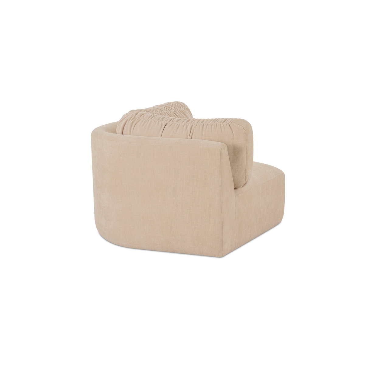 Matina Corner Chair Oatmeal, Sectional Sofa by Moe's Home, 40.9" width x 30.7" height x 40.9" depth View 3