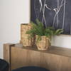Tamuz (Set of 2) Grass Baskets, Bins & Basket by Mercana, 9.06" length x 9.06" width x 12.99" height thumbnail 3