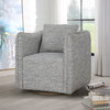 Corben Blue Swivel Chair, Accent Chair by Uttermost, 30" width x 30" height x 30" depth thumbnail 2