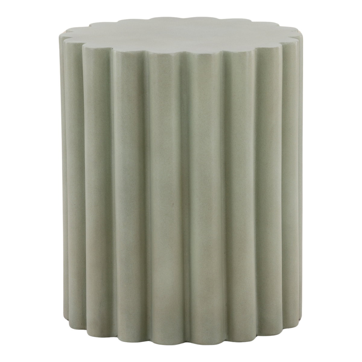 Curtiss Outdoor Side Table Green, Side & End Table by Dovetail, 15" width x 18" height x 15" depth View 1