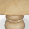 Crossman 60' Round Blonde Solid Wood & Base Dining Table, by Mercana, 60" length x 60" width x 30" height thumbnail 8