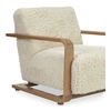 Eckersley Lounge Chair Cream Faux Fur thumbnail 4