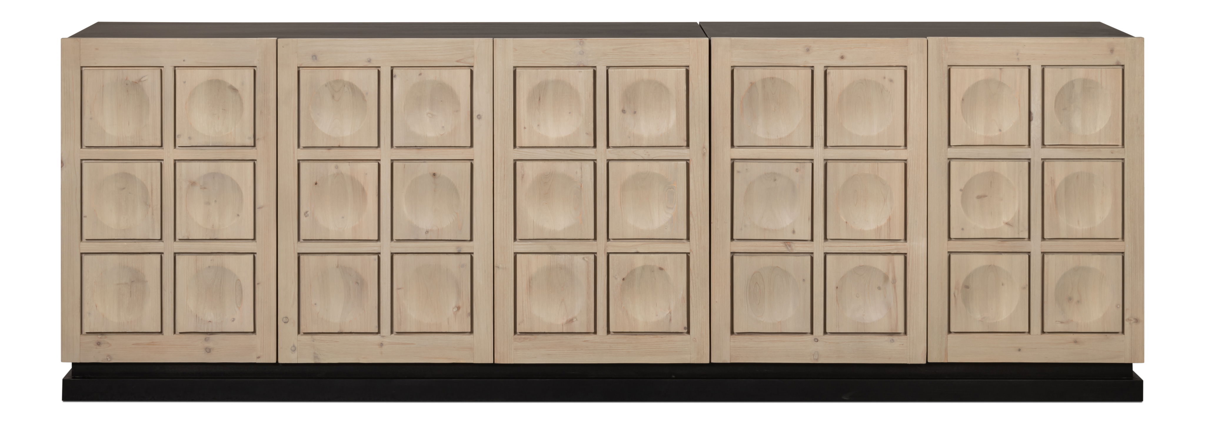 Nadir Sideboard, Cabinets & Sideboard by Sarreid, 107" length x 18" width x 36" height View 2