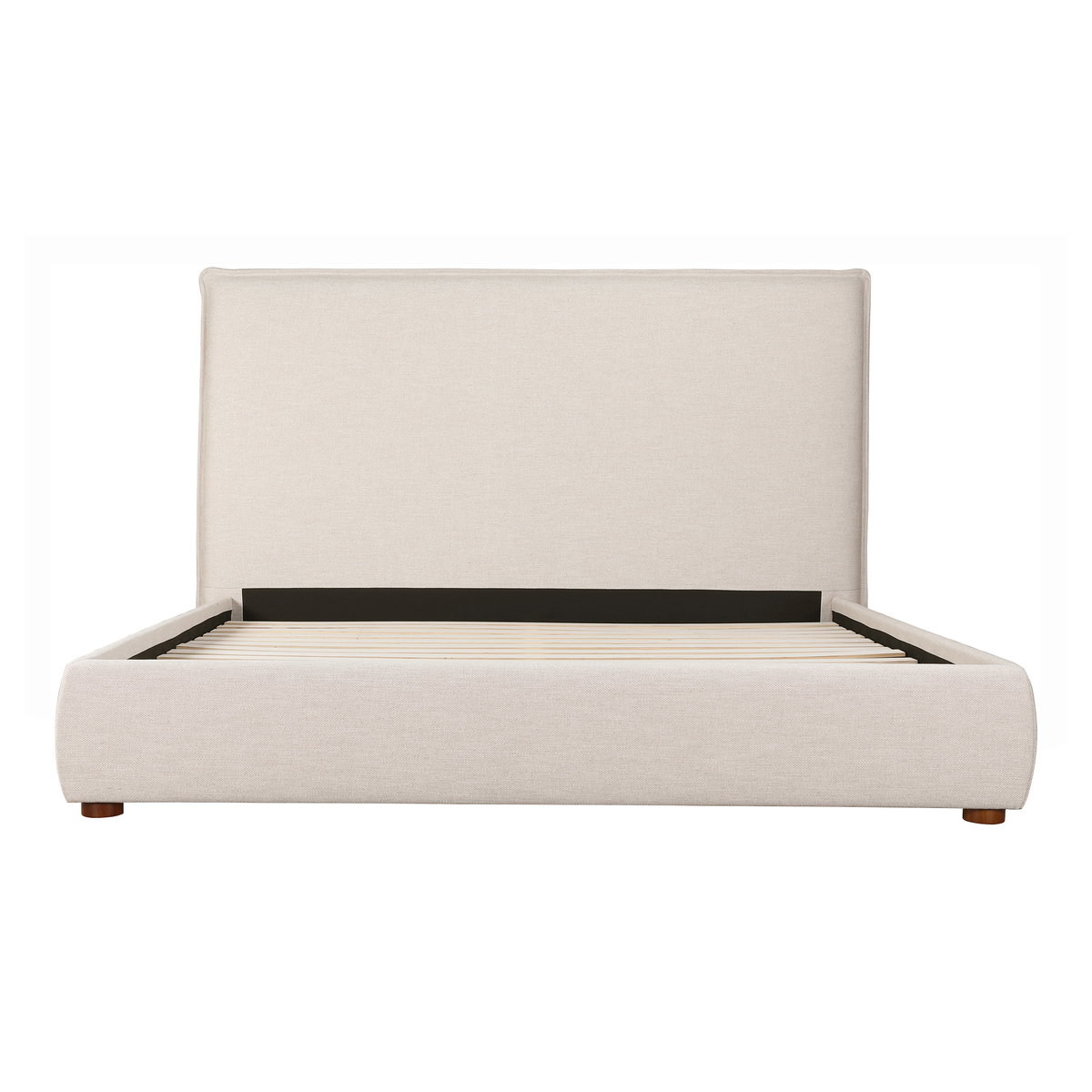 Luzon King Bed Tall Headboard Wheat, by Moe's Home, 85.5" width x 55" height x 88.5" depth View 2