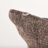Jack 22x22 Brown Linen Square Decorative Pillow Cover, by Mercana, 22" length x 22" width x 0.2" height thumbnail 11