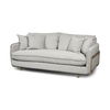 Roy I 84' Frost Gray Upholstered Three Seater Sofa thumbnail 0