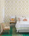 Hourglass Trellis Yellow Wallpaper thumbnail 1
