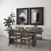Isla Oval Dining Table with Dark Brown Wood Top & Arched Legs thumbnail 1