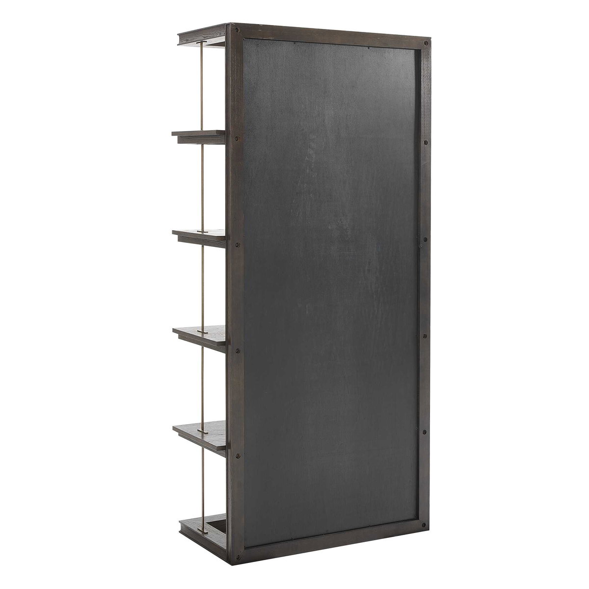Kai Dark Walnut Etagere, Shelving & Bookcase by Uttermost, 40" width x 82" height x 20" depth View 6