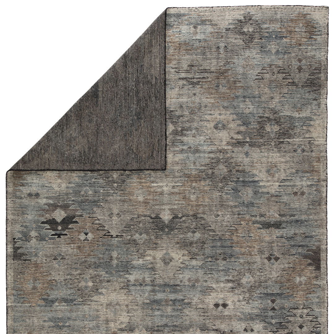 Nakoda Hand-Knotted Tribal Black/ White Area Rug large image 