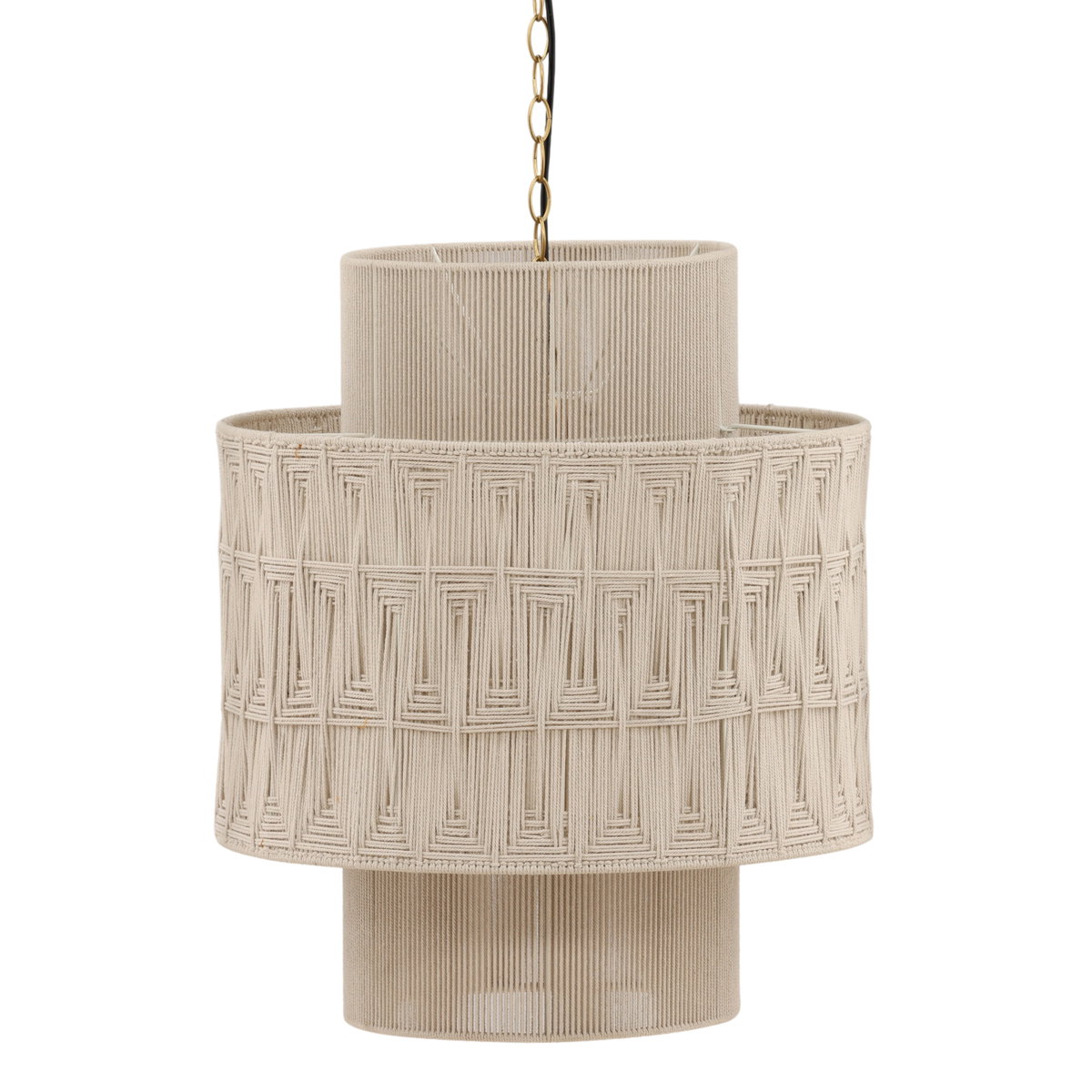 Briza Pendant Light White, by Dovetail, 22" width x 26" height x 22" depth View 1