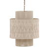 Briza Pendant Light White, by Dovetail, 22" width x 26" height x 22" depth thumbnail 1