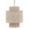 Briza Pendant Light White, by Dovetail, 22" width x 26" height x 22" depth thumbnail 1