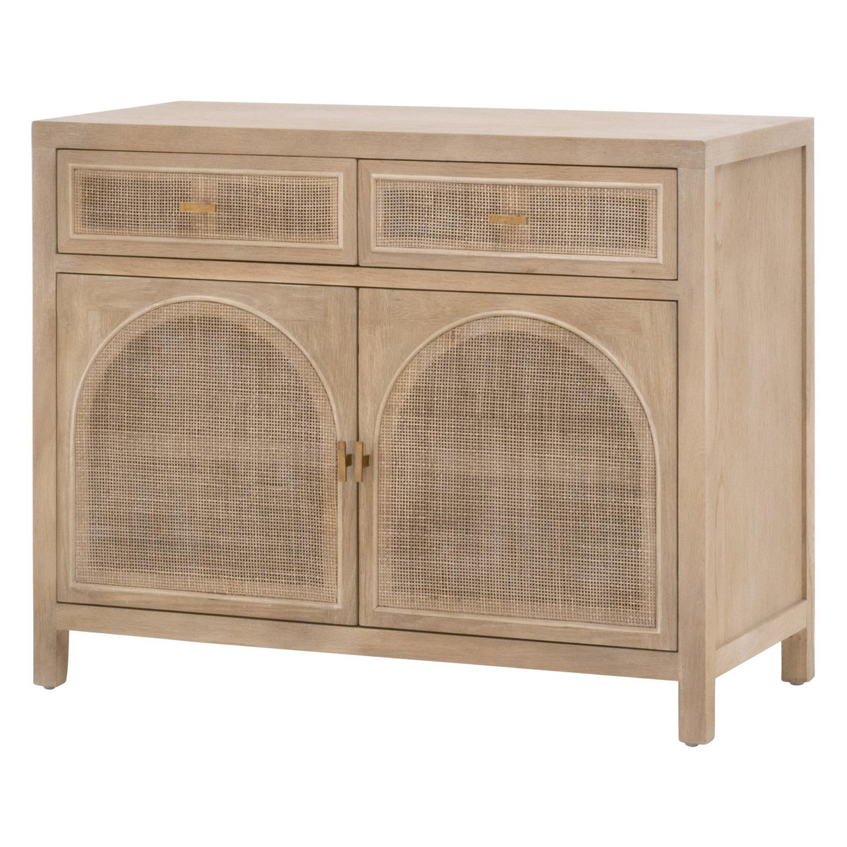Cane Media Cabinet, Shelving & Bookcase by Essentials for Living, 39" width x 31" height x 18" depth View 4