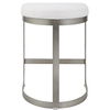 Ivanna Backless Silver Counter Stool thumbnail 6