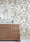 Tropical Sketch Toile Black Wallpaper thumbnail 1