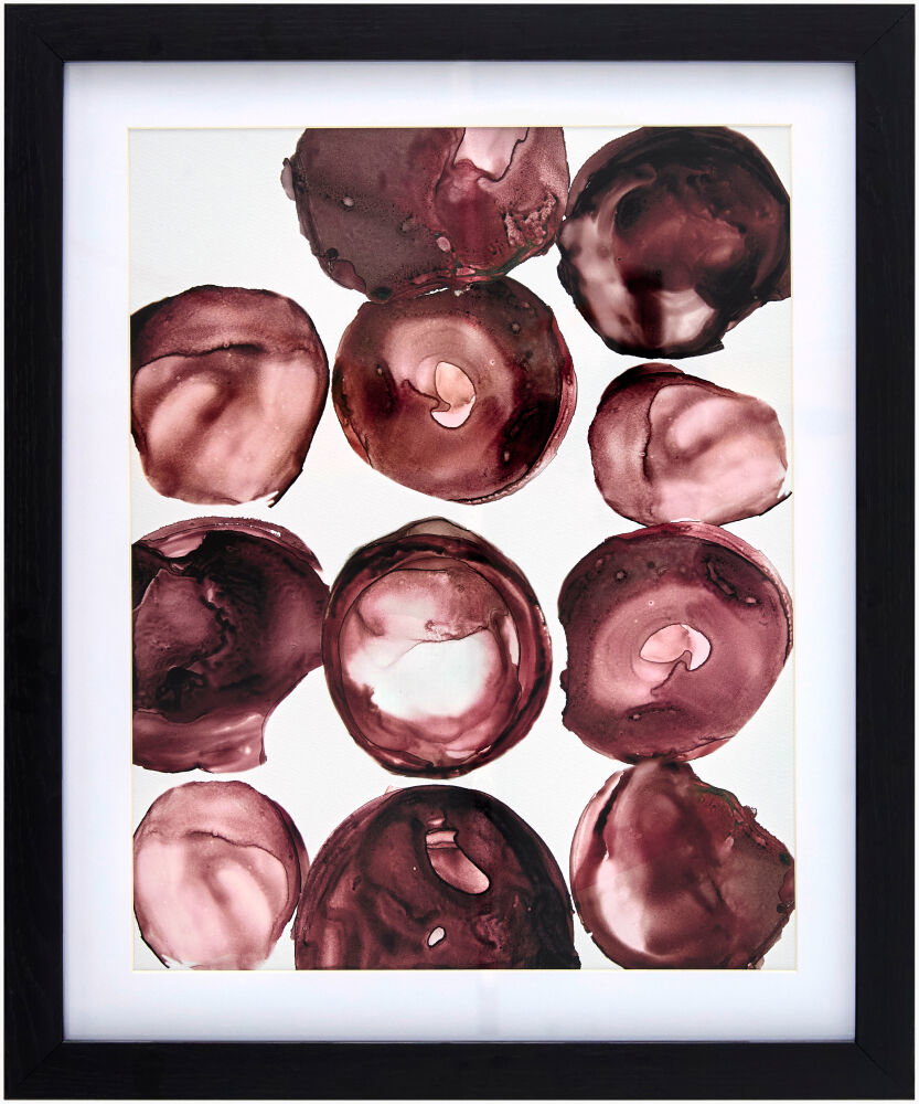Molecule Framed Art, Painting by Surya, 15" width x 18" height