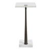 Pelton Marble Glass Drink Table, Side & End Table by Uttermost, 11" width x 24" height x 11" depth thumbnail 6