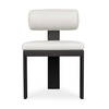 Bolster Back White Outdoor Dining Chair, Outdoor Chair by Uttermost, 1'8" width x 2'7.3" height x 2'4" depth thumbnail 1