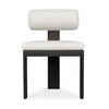 Bolster Back White Outdoor Dining Chair, Outdoor Chair by Uttermost, 1'8" width x 2'7.3" height x 2'4" depth thumbnail 1