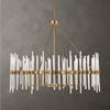 Crystal Stick 8 Light Brass Chandelier, Pendant by Uttermost, 38.75" width x 31.25" height x 38.75" diameter x 38.75" depth thumbnail 2