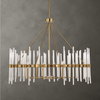 Crystal Stick 8 Light Brass Chandelier, Pendant by Uttermost, 38.75" width x 31.25" height x 38.75" diameter x 38.75" depth thumbnail 2