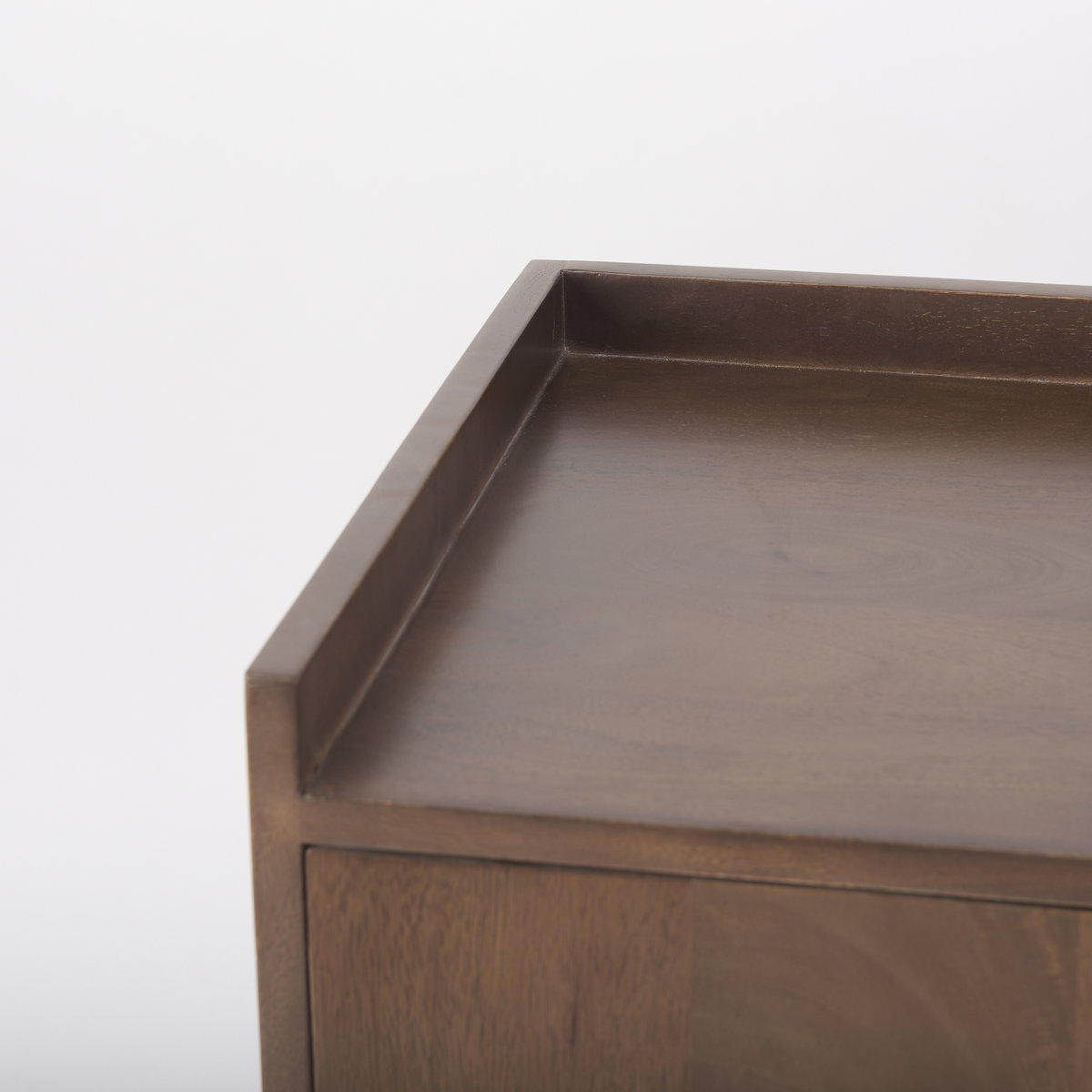 Lillie  Medium Brown Wood 2 Door Tray Top Accent Cabinet, Cabinets & Chest by Mercana, 36" length x 16" width x 32" height View 10