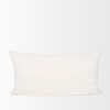 Jayden Cream with Black Print Linen Lumbar Decorative Pillow Cover thumbnail 4