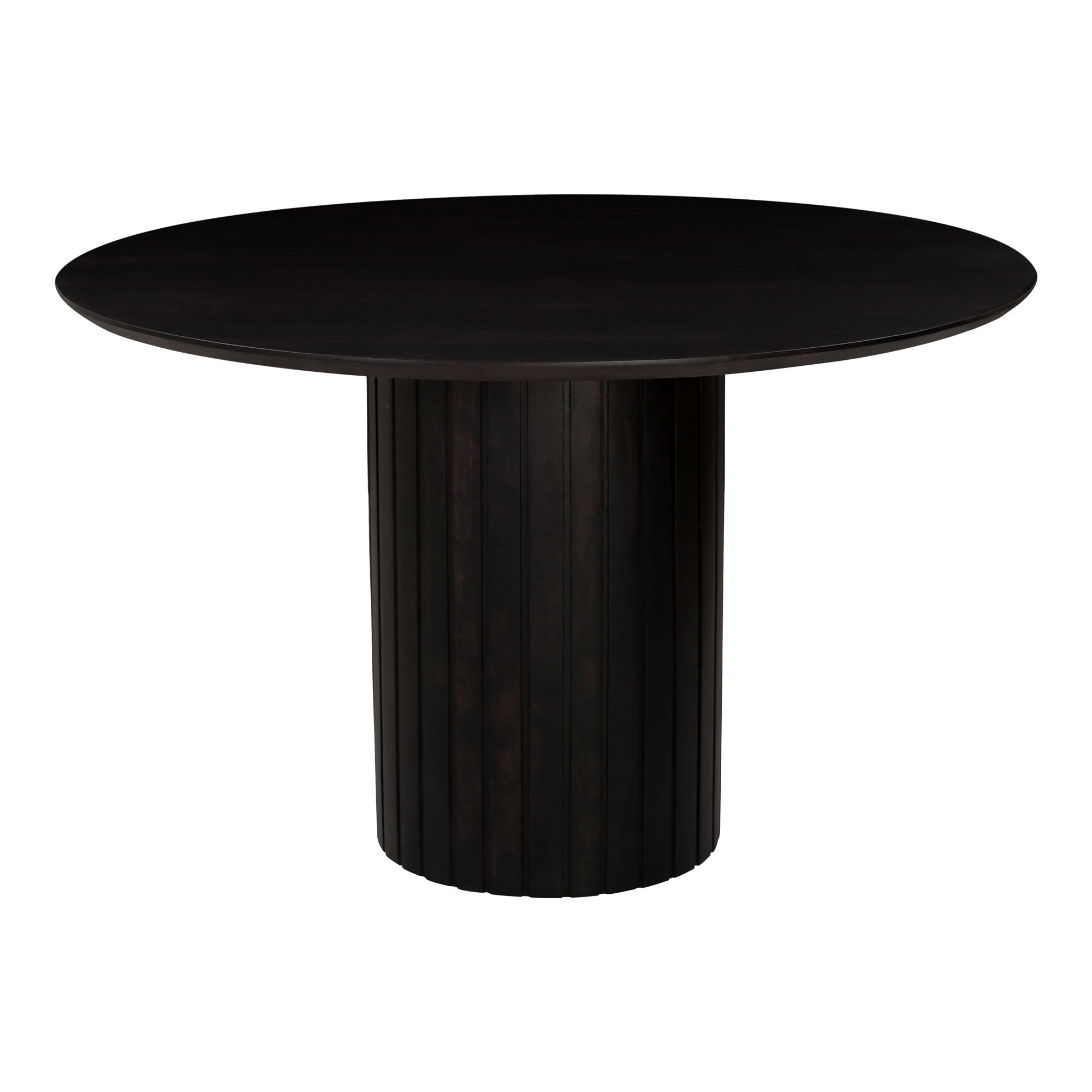 Povera Round Dining Table Black, by Moe's Home, 48" width x 30" height x 48" depth View 2
